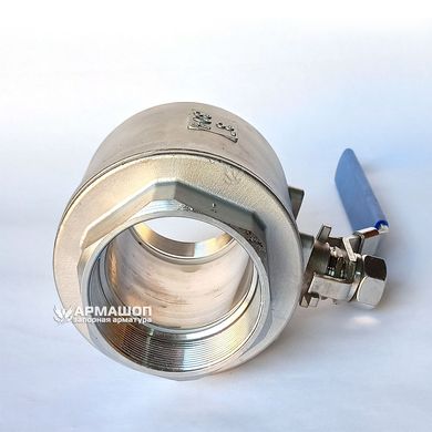 Ball valve stainless two-part DN 80 (3")