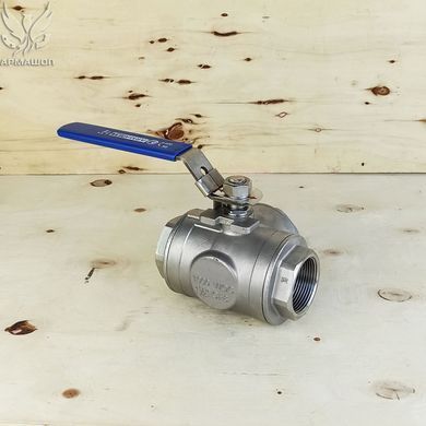 Кран триходовий T-подібний нержавіючий Armaval DN 40 (1 1/2")