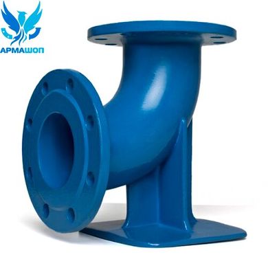Cast iron flange elbow with stand 90° Blucast DN 100