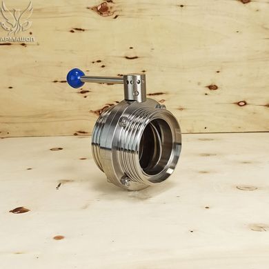 Shutter disc stainless steel thread/thread DN 80
