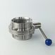 Shutter disc stainless steel thread/thread DN 80 photo 4
