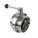 Shutter disc stainless steel thread/thread DN 80 photo 2