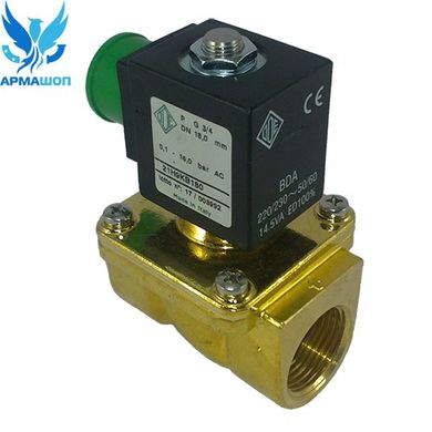 Solenoid valve ODE 21H9KB180 normally closed 3/4"