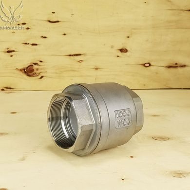 Клапан обратный муфтовый нержавеющий AISI 304 DN 65 (2 1/2")