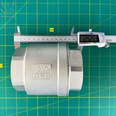 Клапан обратный муфтовый нержавеющий AISI 304 DN 65 (2 1/2")