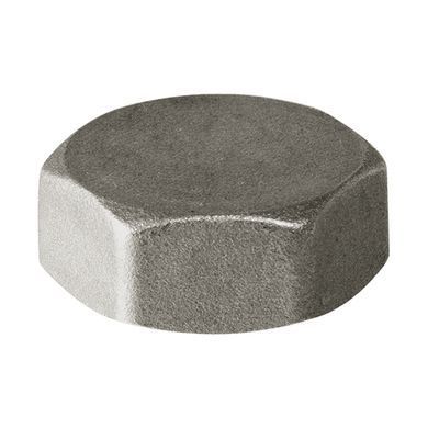Nickel plated cap with female thread Comisa DN 32 (1 1/4")