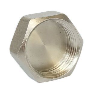 Nickel plated cap with female thread Comisa DN 40 (1 1/2")