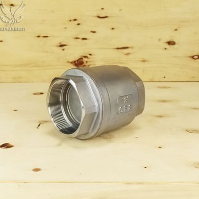 Клапан обратный муфтовый нержавеющий AISI 304 DN 80 (3")