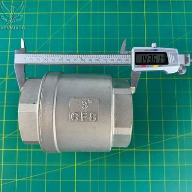 Клапан обратный муфтовый нержавеющий AISI 304 DN 80 (3")