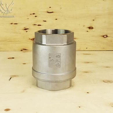 Клапан обратный муфтовый нержавеющий AISI 304 DN 80 (3")