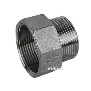 Перехідник різьбовий нержавіючий AISI 304 DN 40врx32зр (1 1/2"x1 1/4")