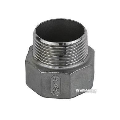 Перехідник різьбовий нержавіючий AISI 304 DN 40врx32зр (1 1/2"x1 1/4")