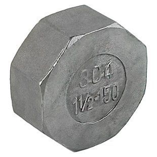 Заглушка з внутрішньою різьбою нержавіюча сталь AISI 304 DN 8 (1/4")