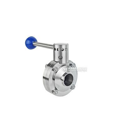Rotary disk stainless steel valve welding/welding DIN AISI 304 DN 25