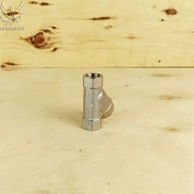 Фильтр сетчатый муфтовый нержавеющий AISI 304 DN 10 (3/8")