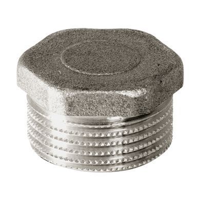Заглушка нікельована із зовнішньою різьбою Comisa DN 20 (3/4")