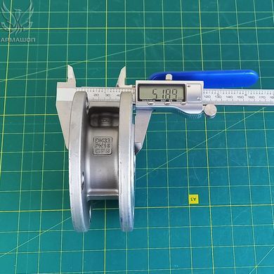 Кран кульовий нержавіючий міжфланцевий AISI 304 Armaval DN 32