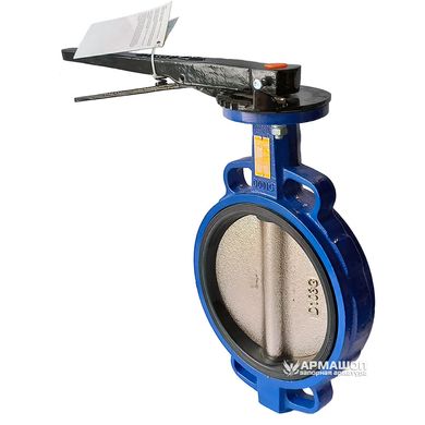 Butterfly valve Ayvaz KV-7 with cast iron disk DN 300 with reducer