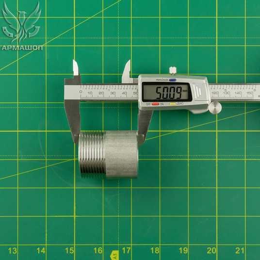 ➤ Різьба коротка нержавіюча сталь AISI 304 DN 32 (1 1/4