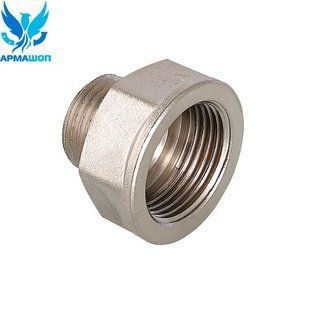 Nickel plated adapter Valtec Vtr 592 DN 20/15