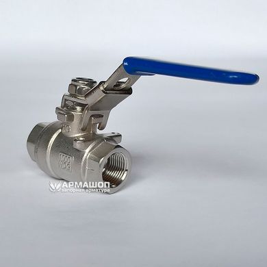 Ball valve stainless two-part DN 10 (3/8")