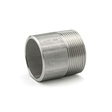 Fitting thread short stainless steel AISI 304 DN 40 (1 1/2")