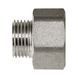 Nickel-plated reducing adapter Comisa DN 20x15 (3/4"x1/2") photo 2