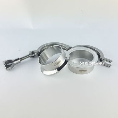 Клампове з'єднання в зборі DIN AISI 304 DN 50 (52x1,5)