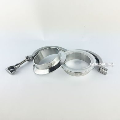Кламповое соединение в сборе DIN AISI 304 DN 65 (70x2,0)
