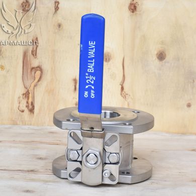 Ball valve stainless interflanged AISI 304 DN 65